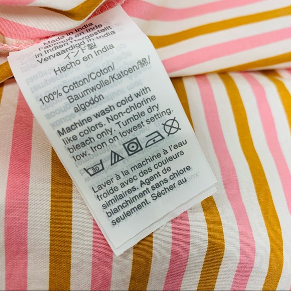 NEW J Crew Poplin Boatneck Candy Stripe Blouse - Picture 8 of 11